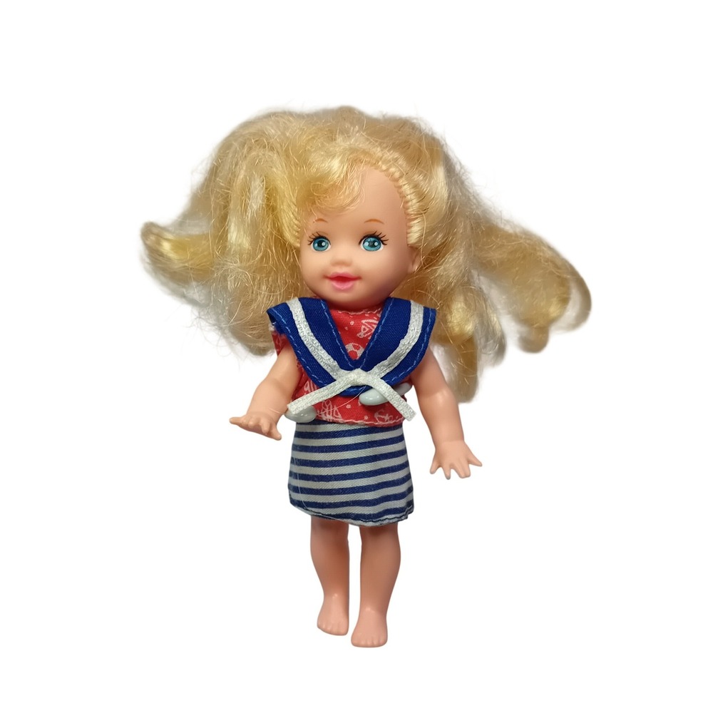 1999 Vintage Barbie Lil Friends of Kelly Melody/Susie Toddler Doll 4.5" READ